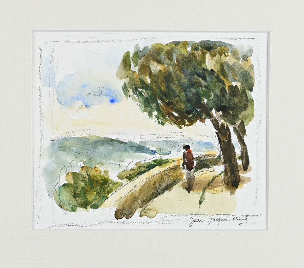 Jean-jacques Rene (né En 1943) : Montalcino, Italie-photo-3