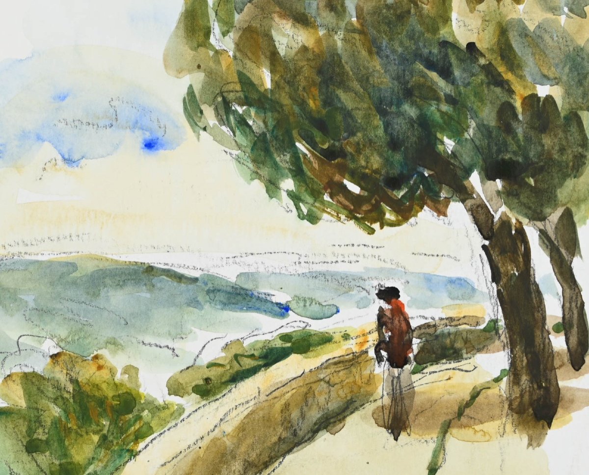 Jean-jacques Rene (né En 1943) : Montalcino, Italie-photo-4