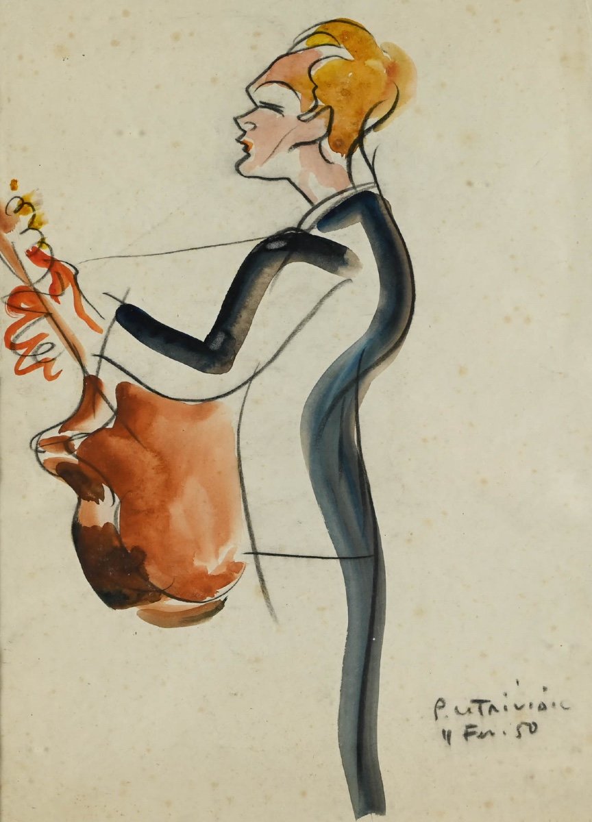 Pierre Le Trividic (1998-1960): The Guitarist, Madame De Sutter-photo-1