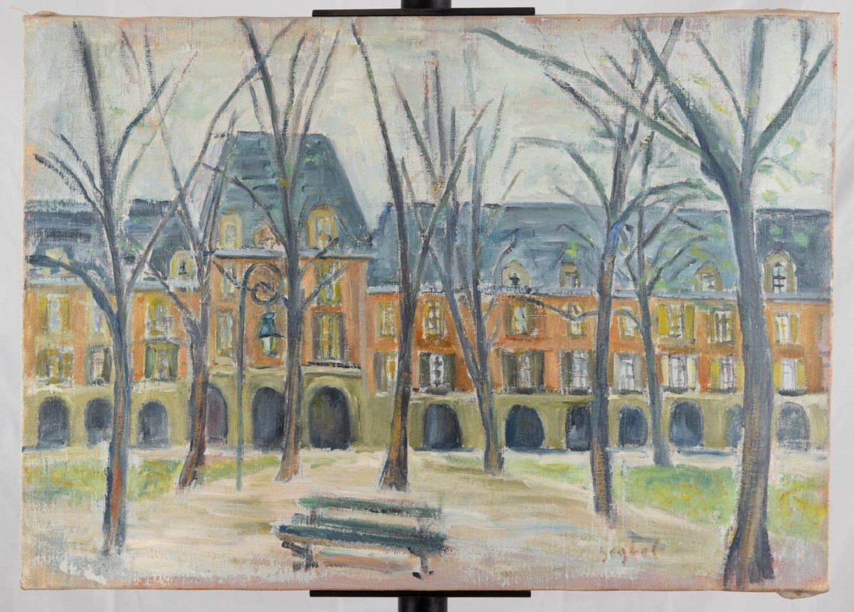 Lyne Seybel (1919-2009) : Paris, Place Des Vosges-photo-2