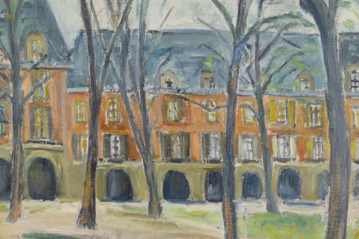 Lyne Seybel (1919-2009) : Paris, Place Des Vosges-photo-4