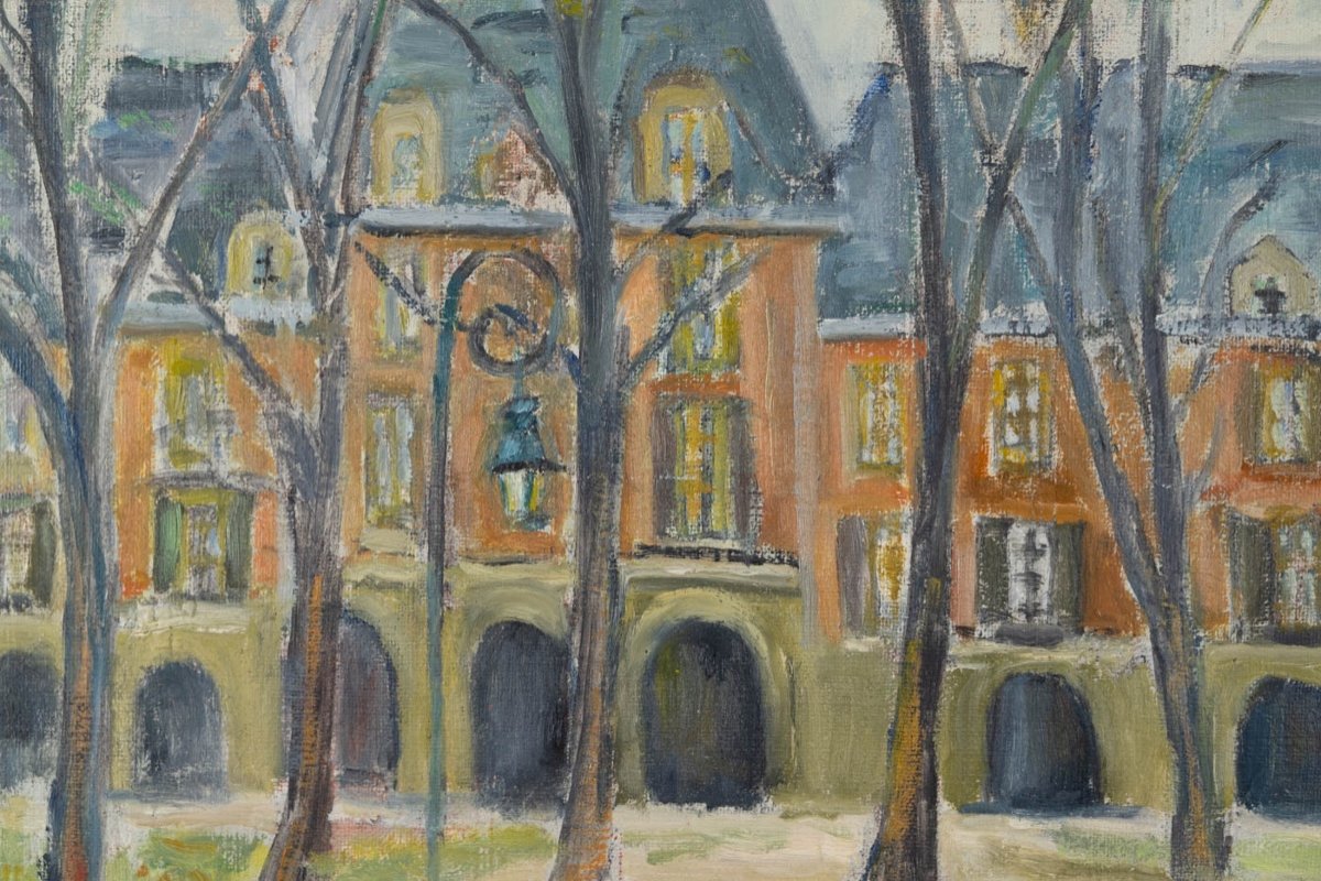 Lyne Seybel (1919-2009) : Paris, Place Des Vosges-photo-3