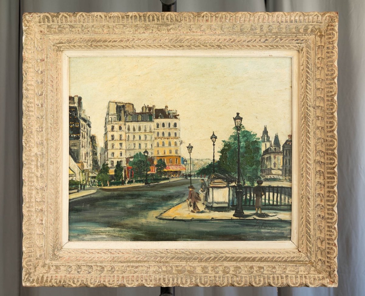 Pierre Farge (1878-1947) : Paris, Les Quais-photo-2