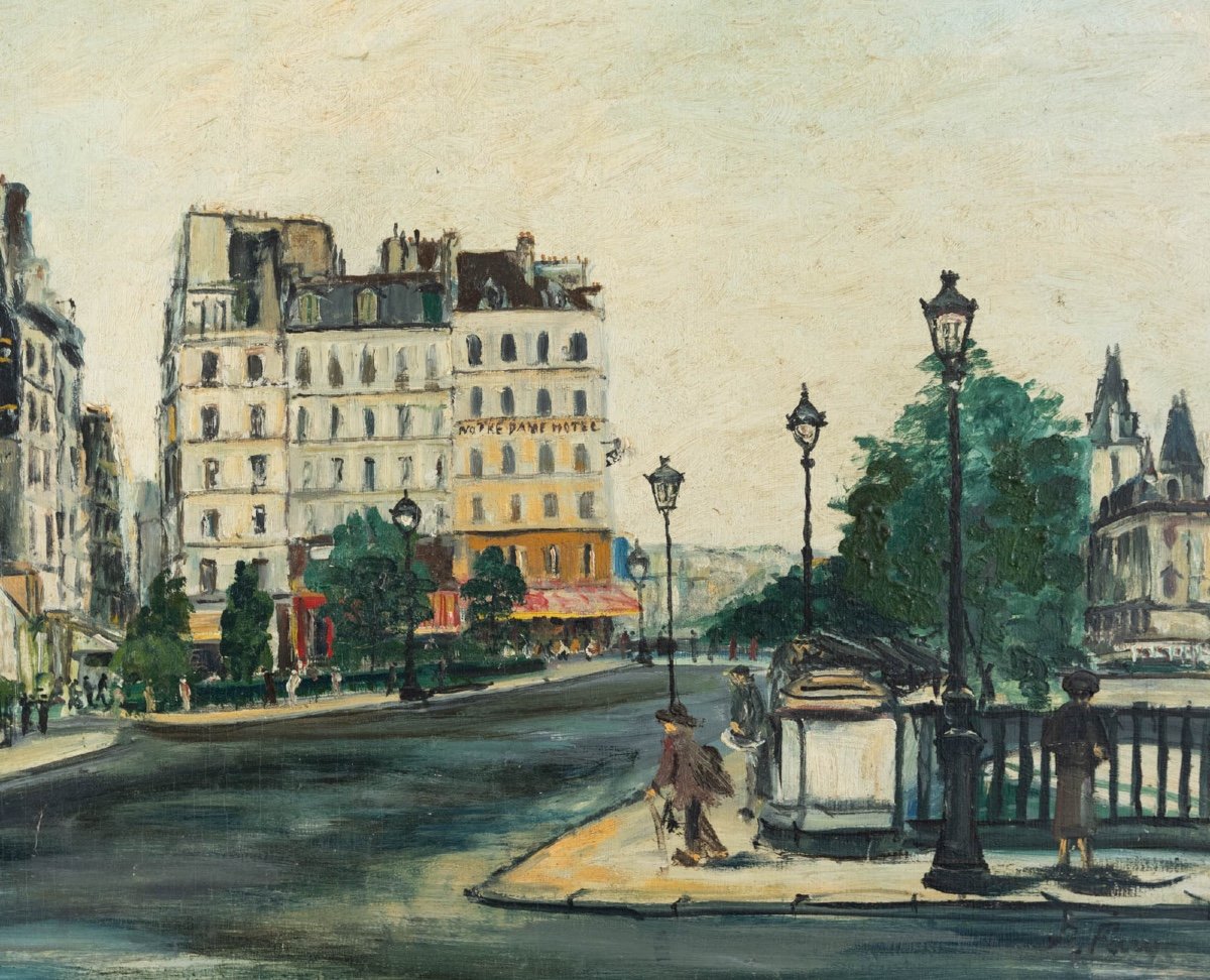 Pierre Farge (1878-1947) : Paris, Les Quais-photo-4