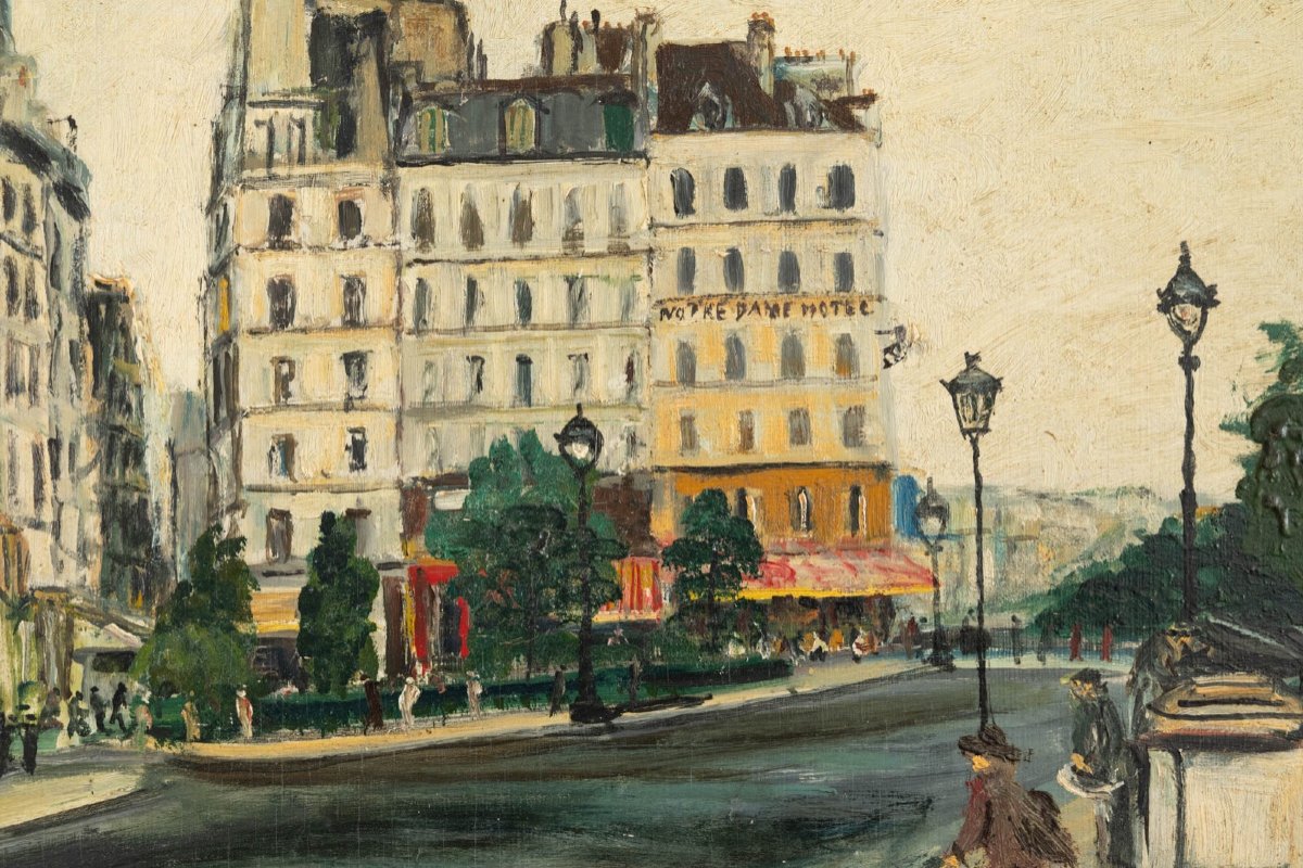 Pierre Farge (1878-1947) : Paris, Les Quais-photo-3