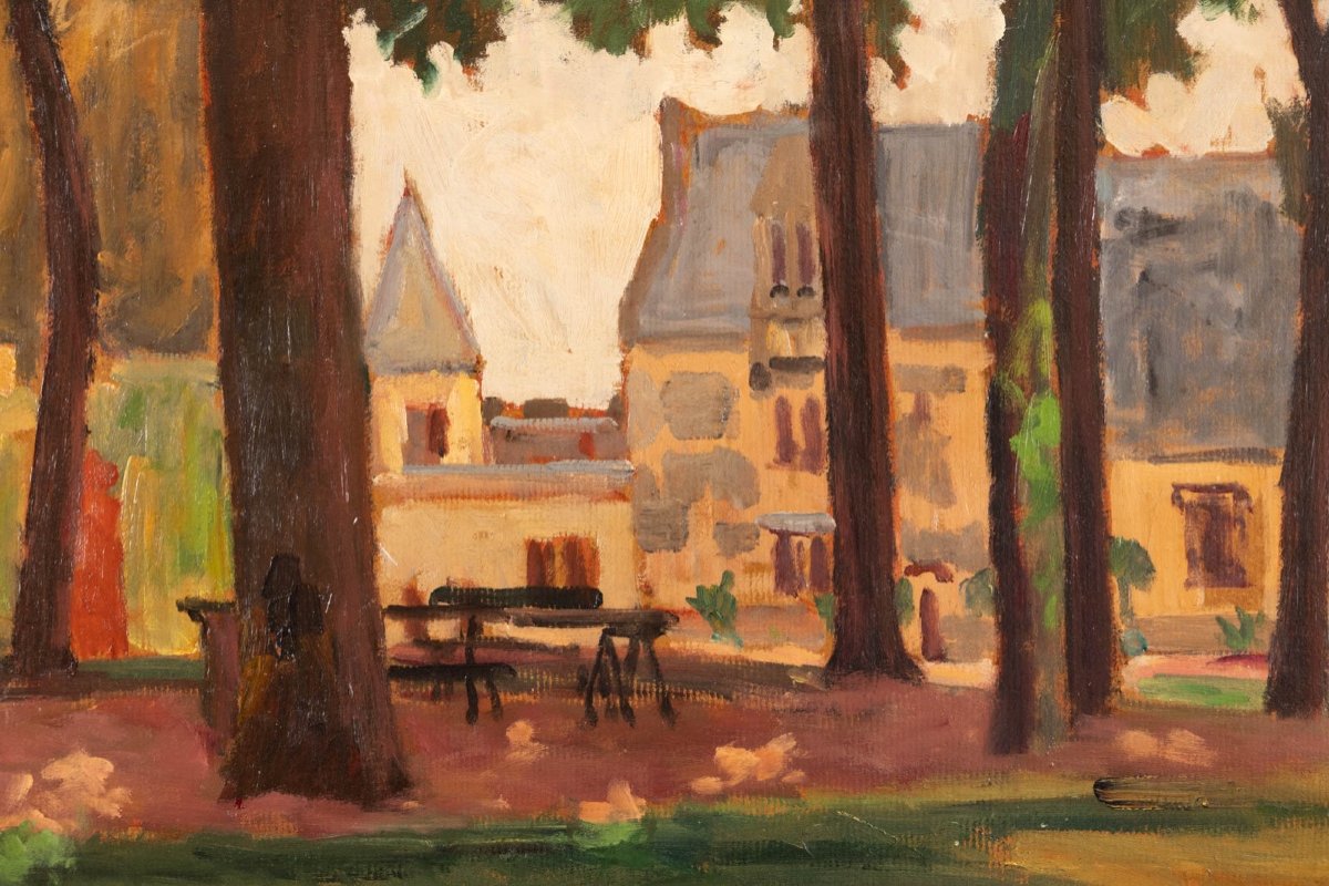 Abel Lauvray (1870-1950): The Village Square-photo-1