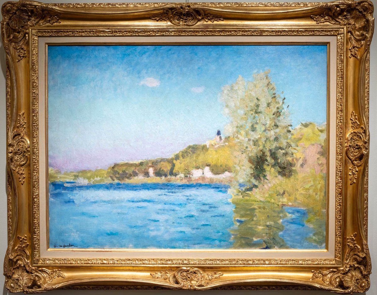 André Barbier (1883-1970): The Seine At Vétheuil-photo-2