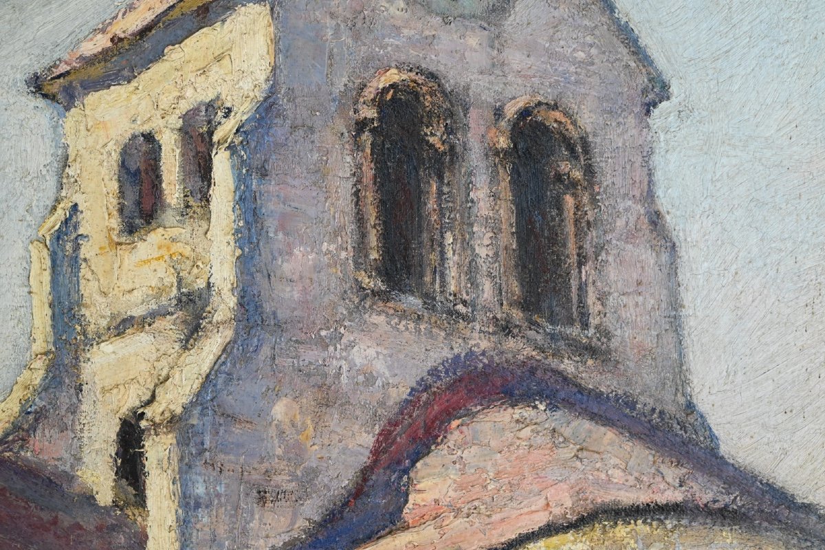  André PREVOT-VALERI (1890 - 1959) : l'église, Granville -photo-3