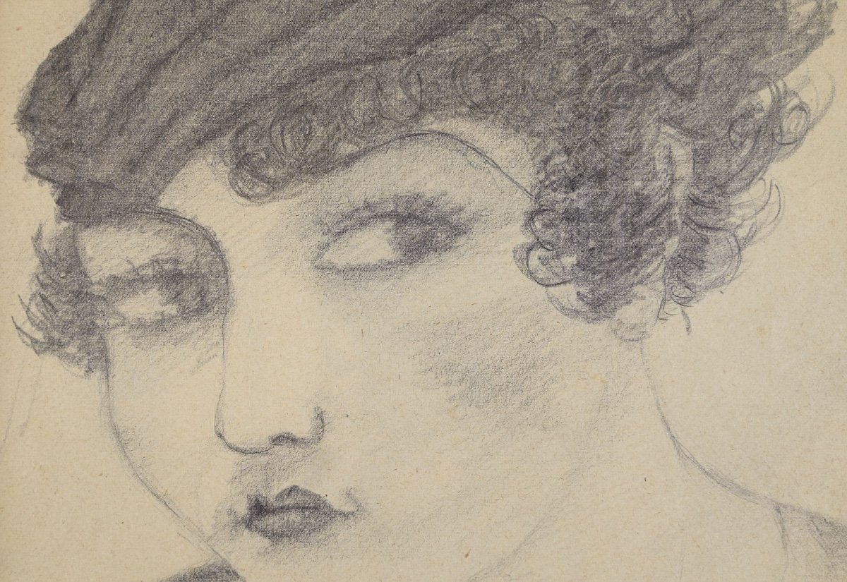 Armand Henri Nakache (1894 - 1976): Portrait Of A Woman With A Pendant-photo-4
