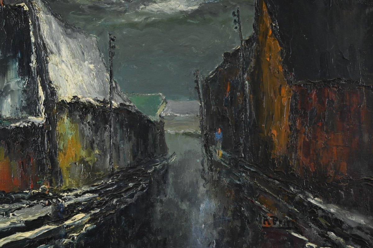 René Prin (1905-1985) The Village Street-photo-1