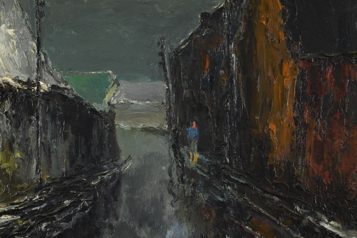 René Prin (1905-1985) The Village Street-photo-3