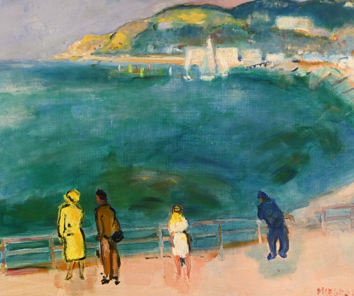  Michel Legros (1945 - 2015): The Beach Of Le Havre And Sainte-adresse-photo-4