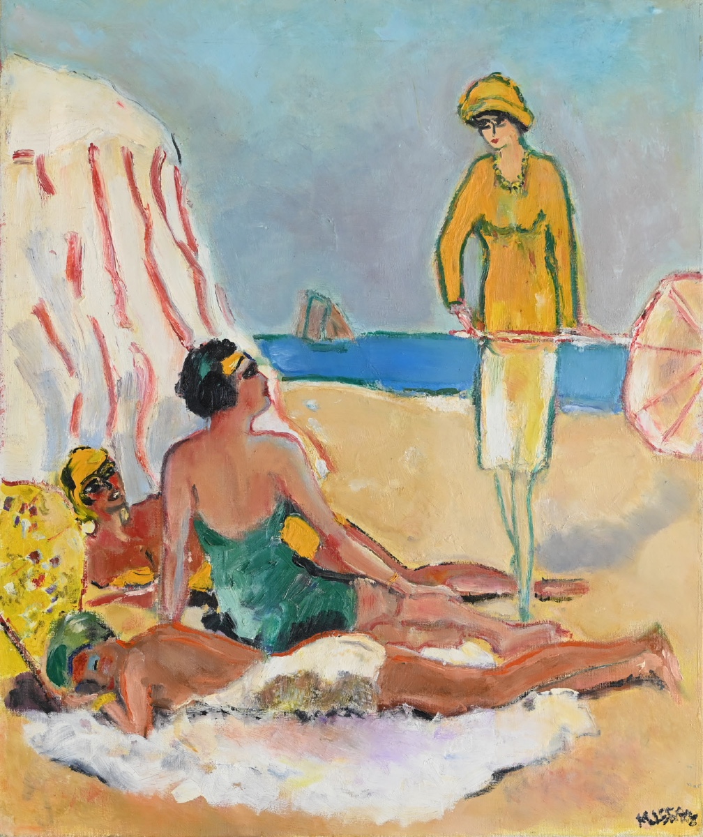  Michel Legros (1945 - 2015) : Scène De Plage