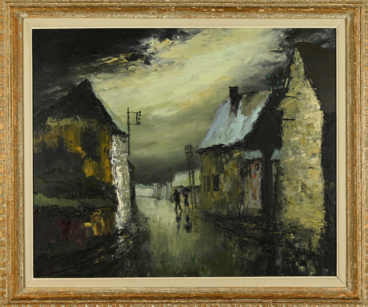  René PRIN (1905 - 1985) : Ciel d'orage-photo-3