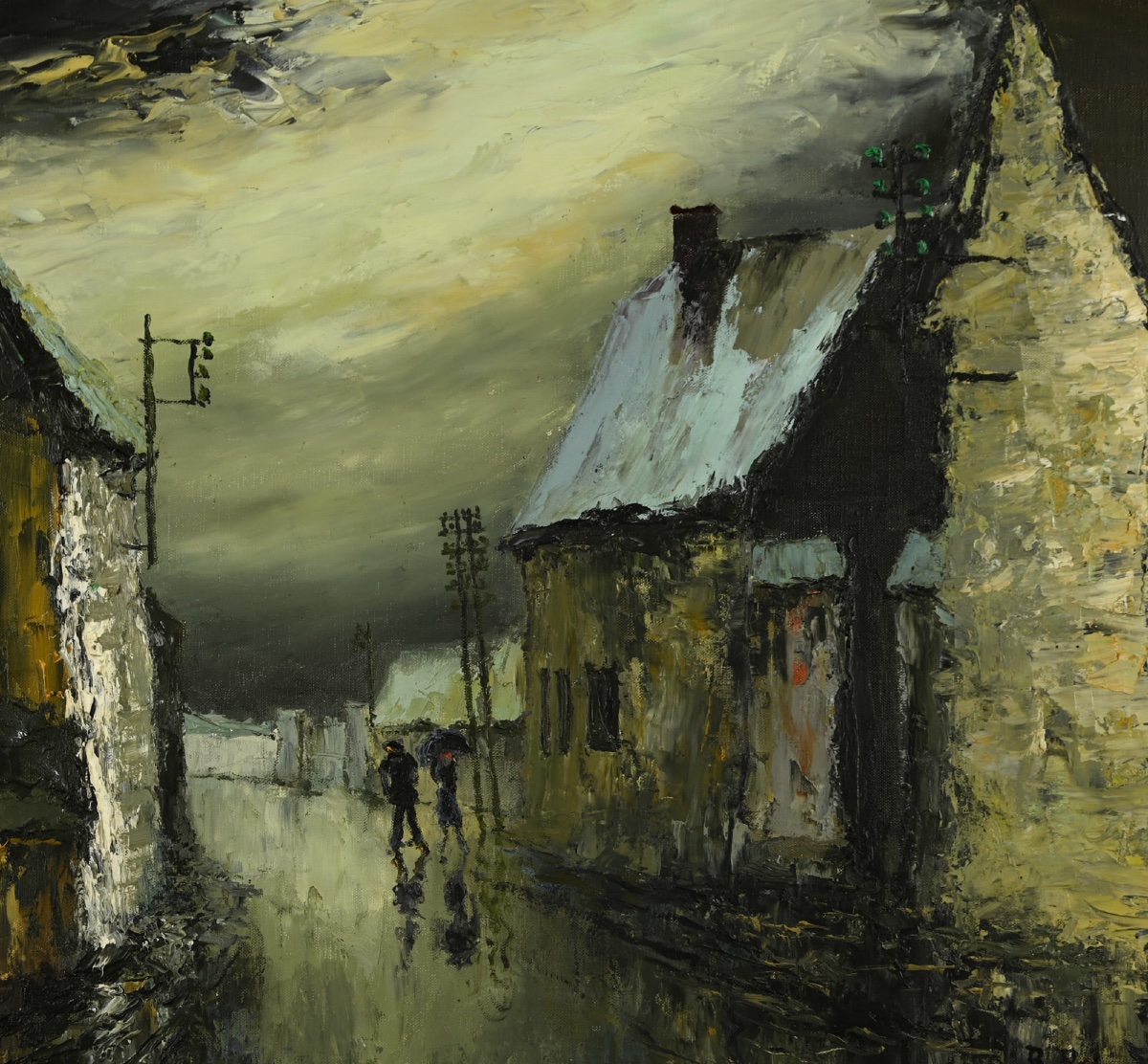  René PRIN (1905 - 1985) : Ciel d'orage-photo-4