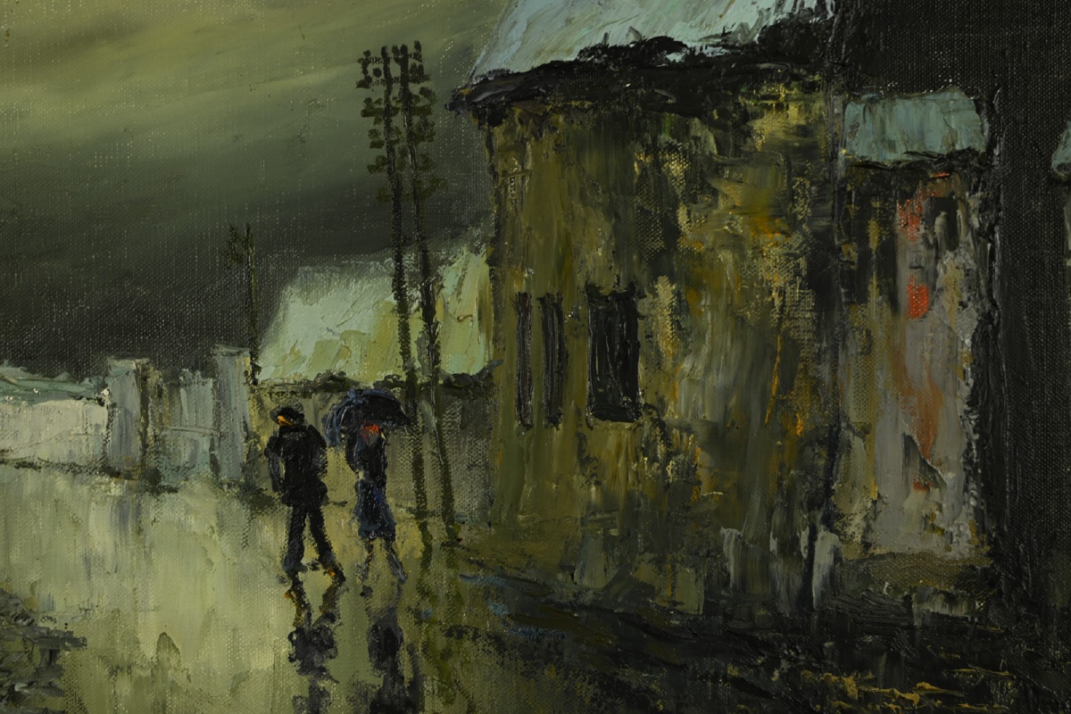  René PRIN (1905 - 1985) : Ciel d'orage-photo-3