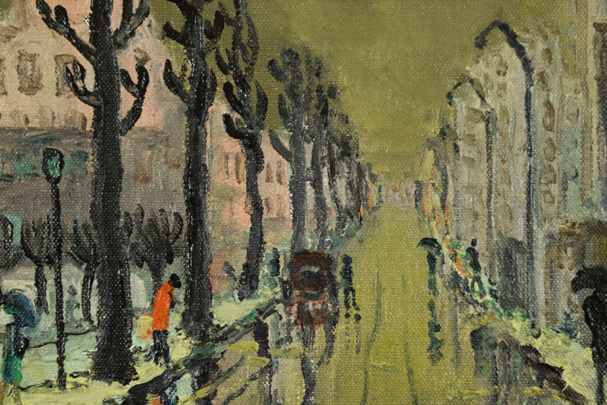  René Prin (1905 - 1985): Rain In The Suburbs Of Antony-photo-2