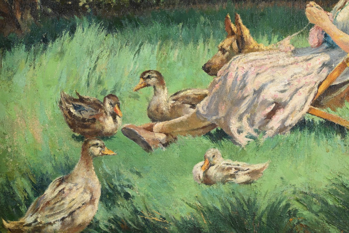 Joseph Ferdinand Gueldry (1858-1945) Ghislaine And Her Friends-photo-3
