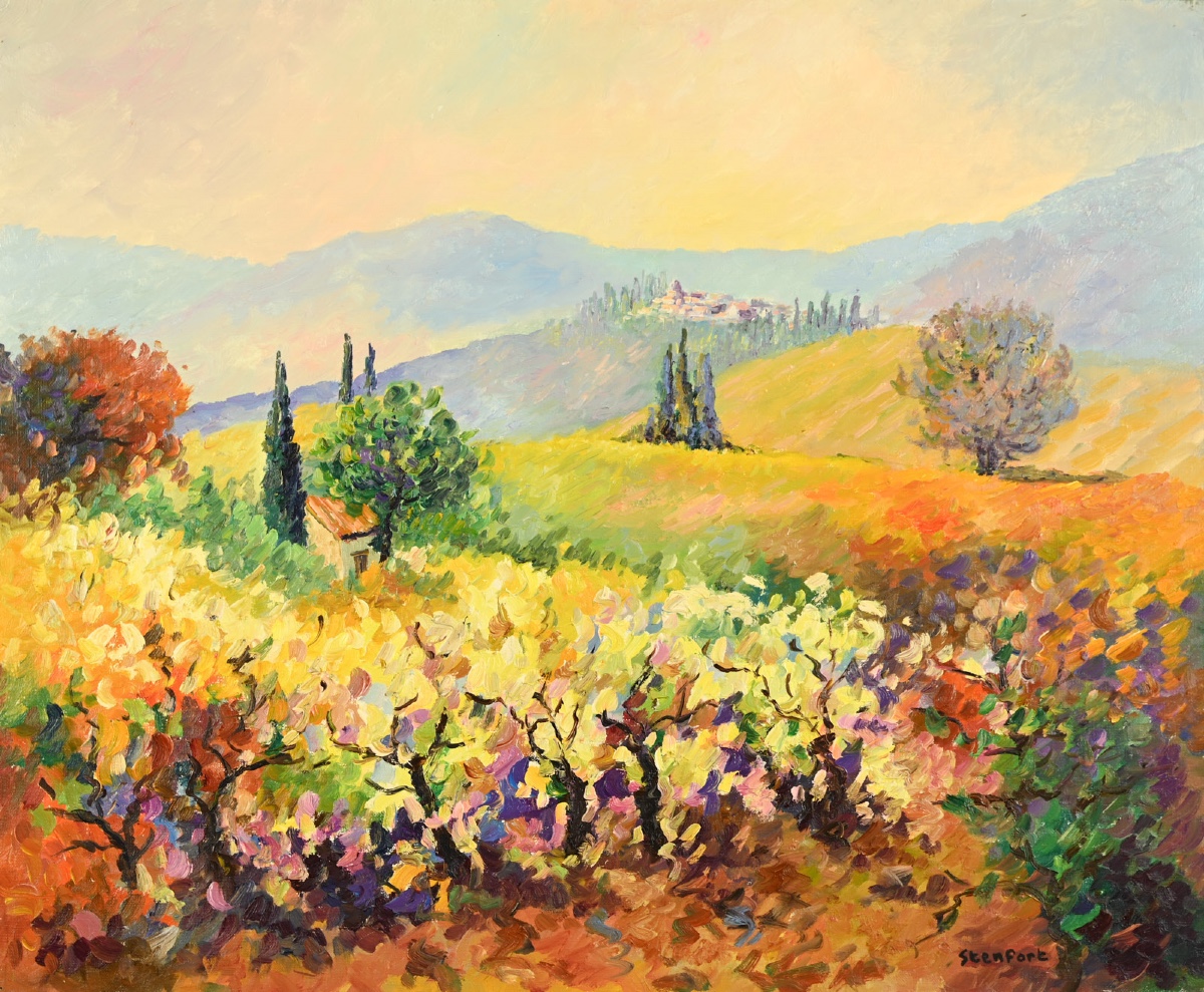  Christiane STENFORT (1940) : Vignoble minervois