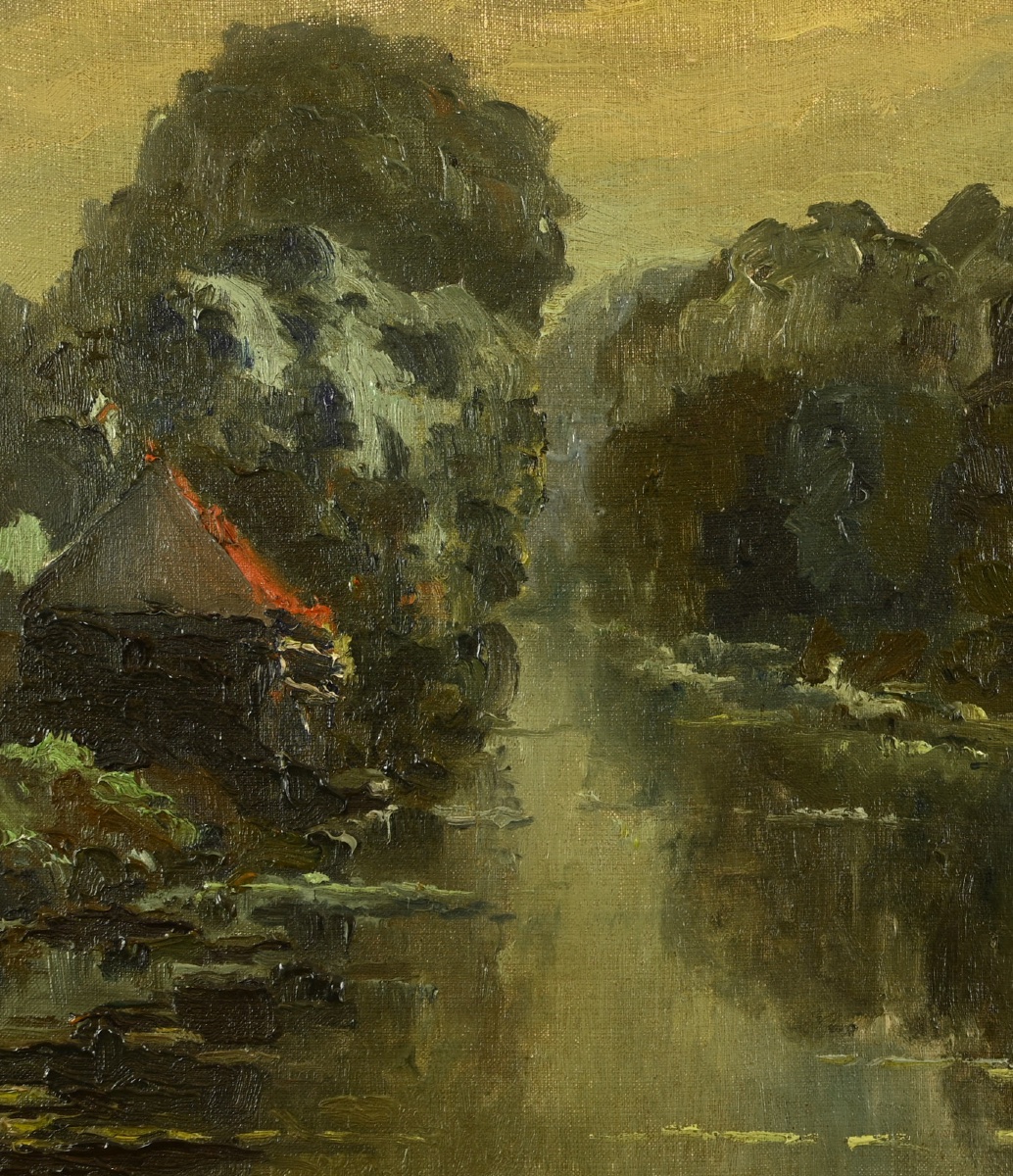  René Prin (1905 - 1985): The Boat On The Eure-photo-4