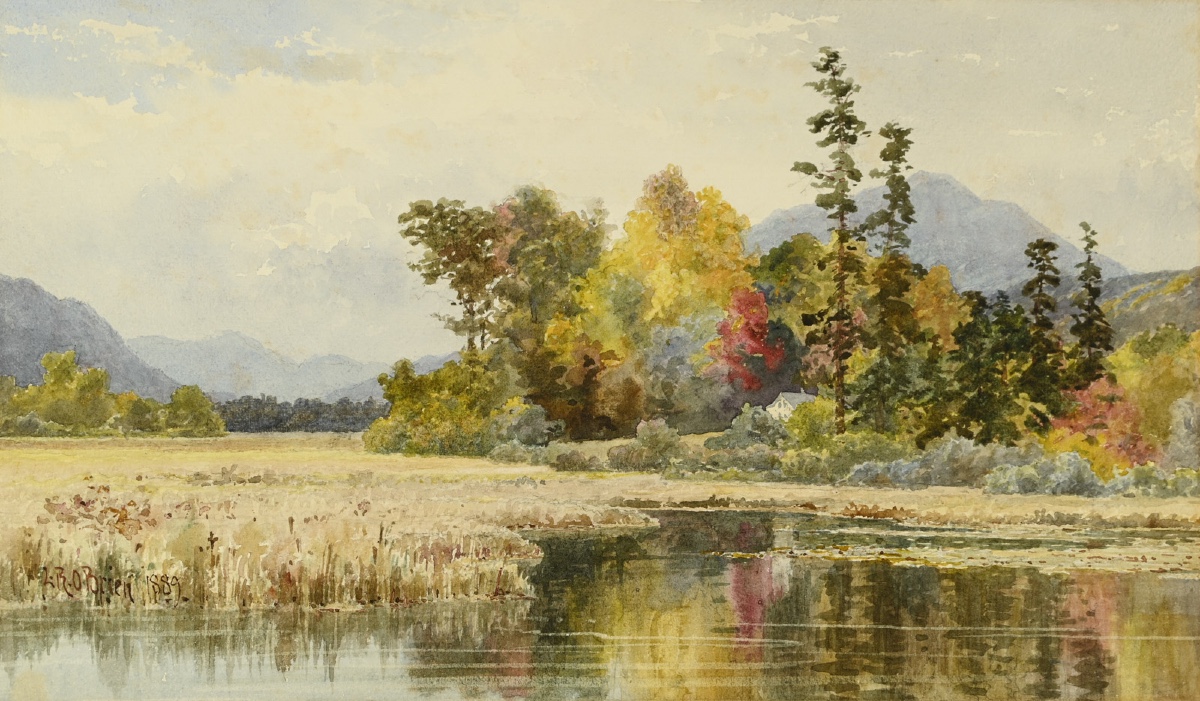  Lucius Richard O'BRIEN (1932 - 1899) : Paysage Canadien