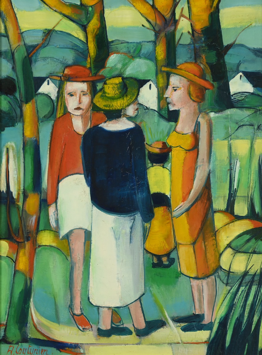  René COUTURIER (1933 - 2008) 3 personnages-photo-3
