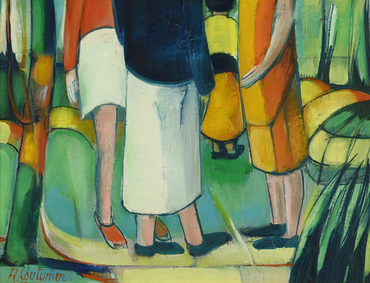  René COUTURIER (1933 - 2008) 3 personnages-photo-3