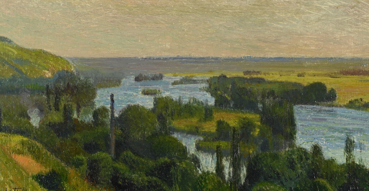  Joseph Delattre (1858 - 1912): The Seine Seen From The Bonsecours Coast-photo-4