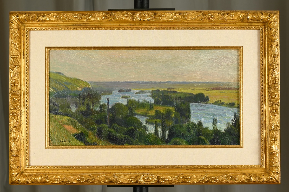  Joseph Delattre (1858 - 1912): The Seine Seen From The Bonsecours Coast-photo-5