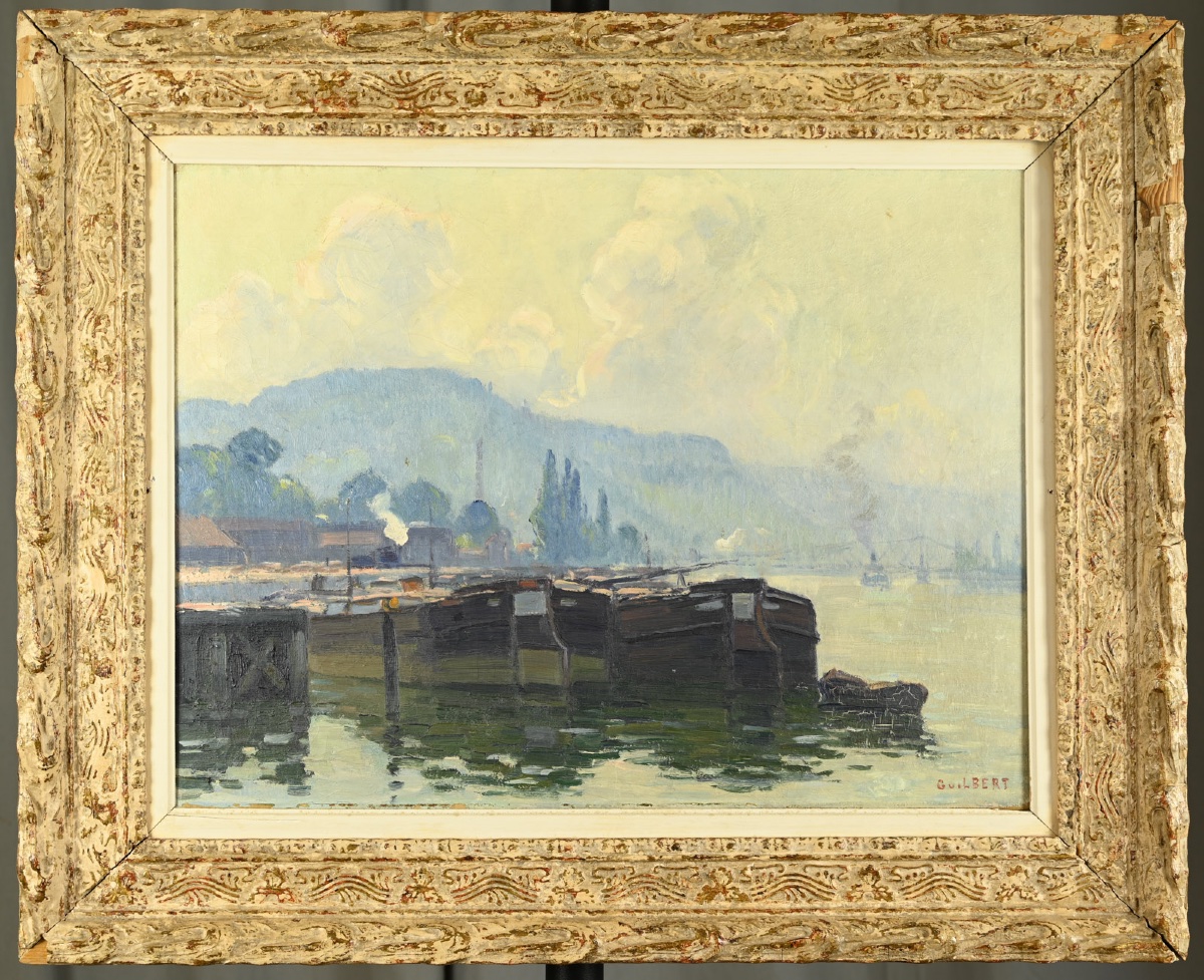  Narcisse GUILBERT (1878 - 1942) Pré au Loup, Brume ensoleillée-photo-2