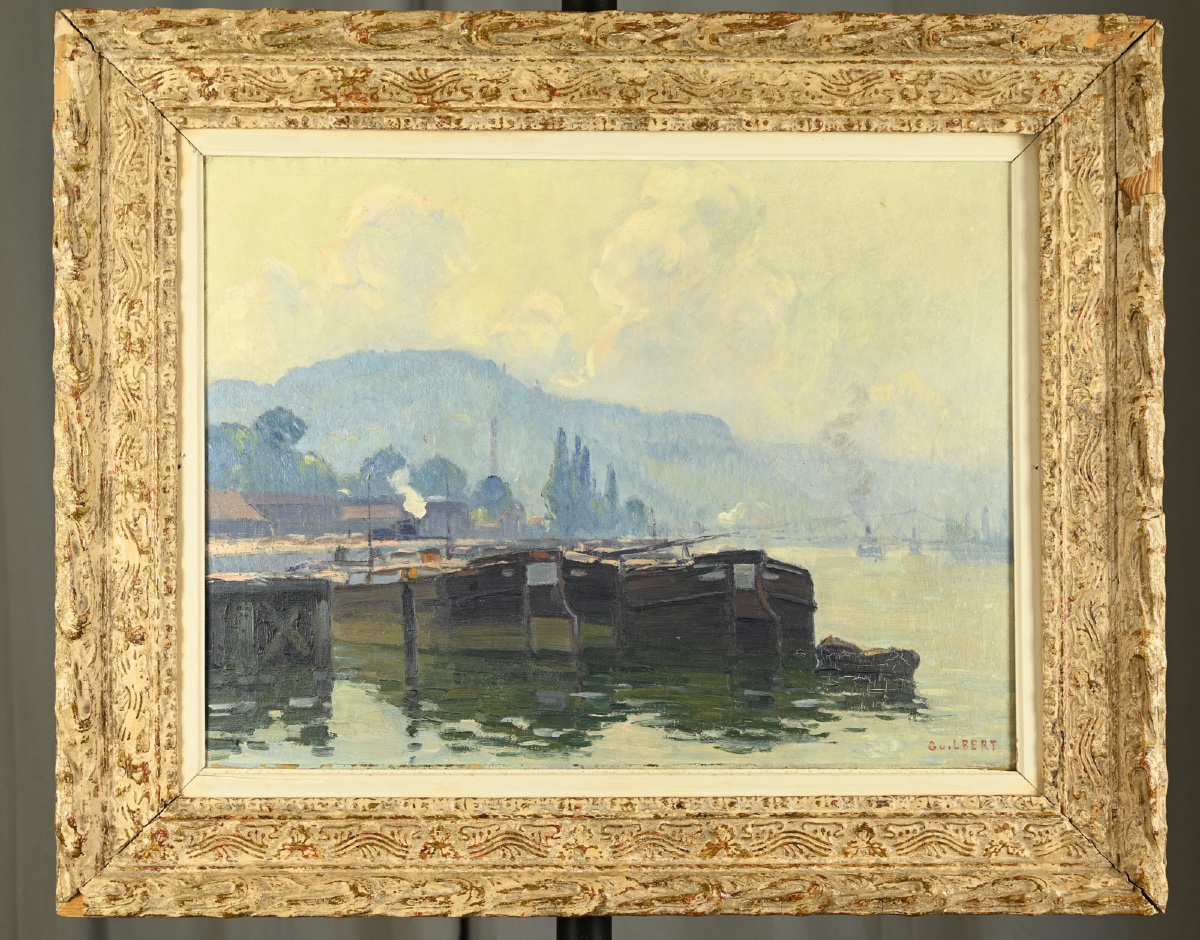  Narcisse GUILBERT (1878 - 1942) Pré au Loup, Brume ensoleillée-photo-3