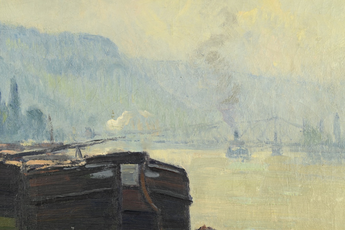  Narcisse GUILBERT (1878 - 1942) Pré au Loup, Brume ensoleillée-photo-4