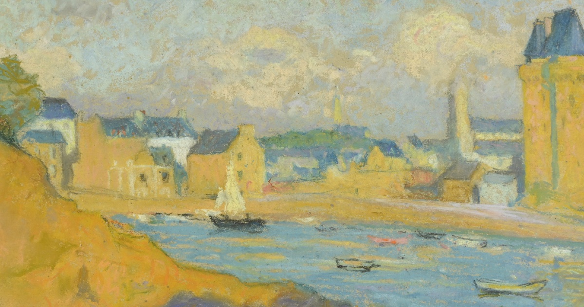 Raymond THIBESART (1874–1968):  La Tour Solidor, Saint‑Servan, 1914 -photo-4