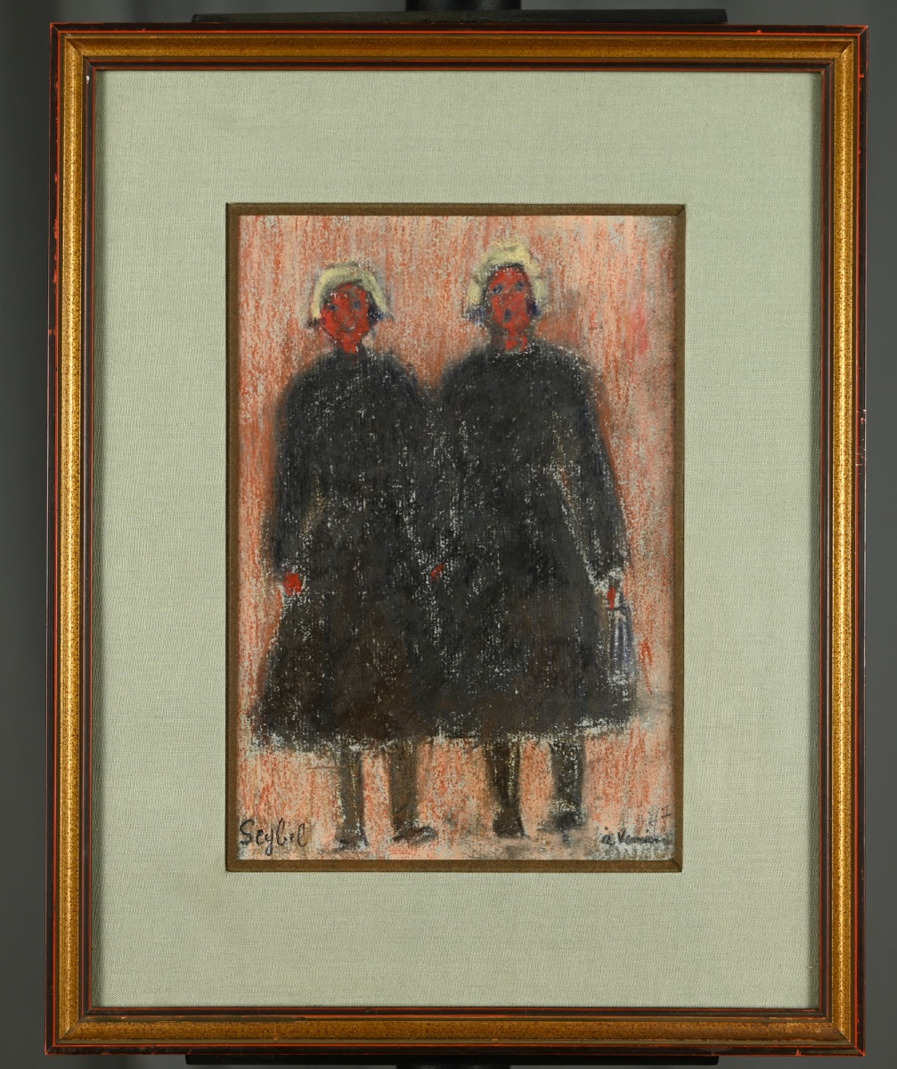 Lyne Seybel (1919-2009) - Two Sisters In Venice-photo-2