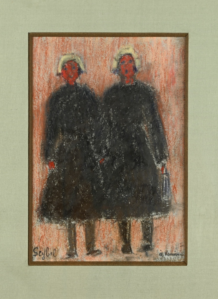 Lyne Seybel (1919-2009) - Two Sisters In Venice-photo-3