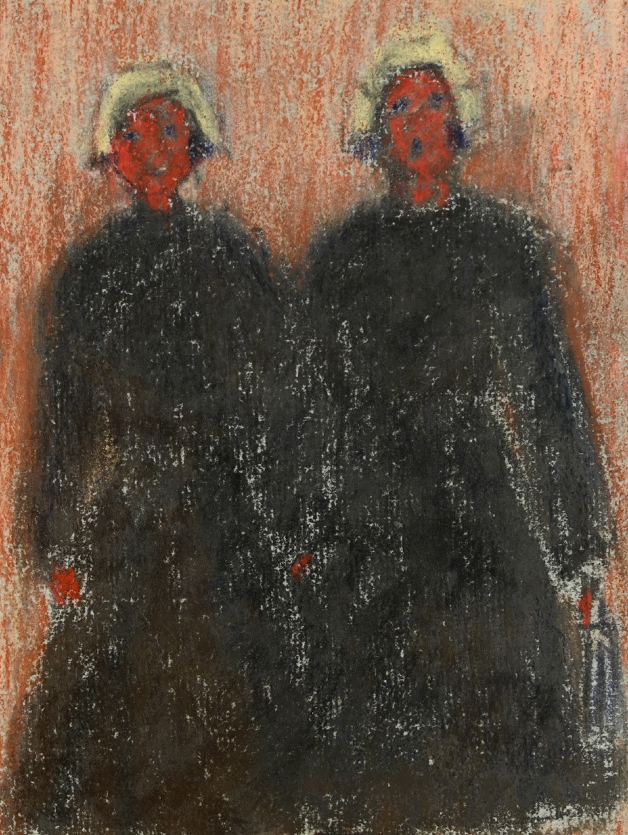 Lyne Seybel (1919-2009) - Two Sisters In Venice-photo-1