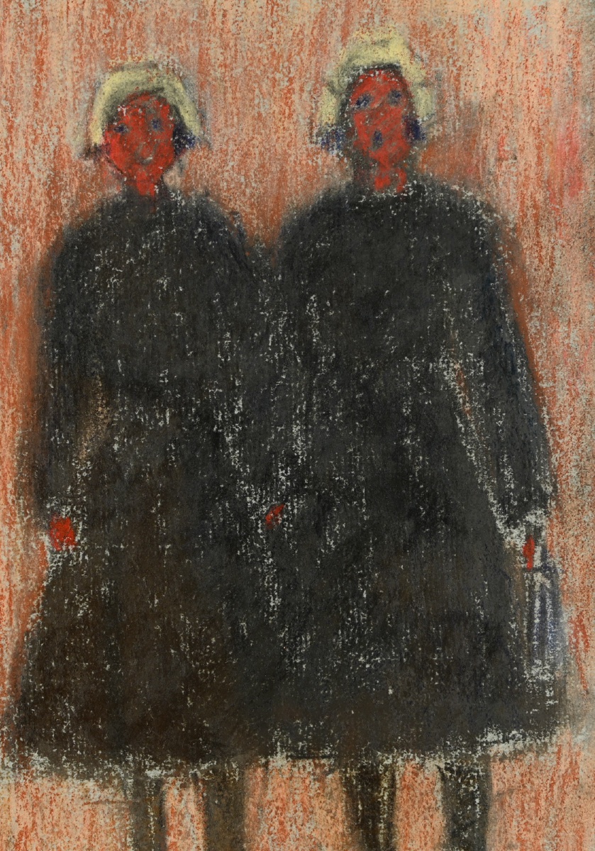 Lyne Seybel (1919-2009) - Two Sisters In Venice-photo-2