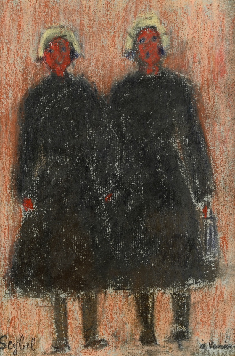 Lyne Seybel (1919-2009) - Two Sisters In Venice-photo-3