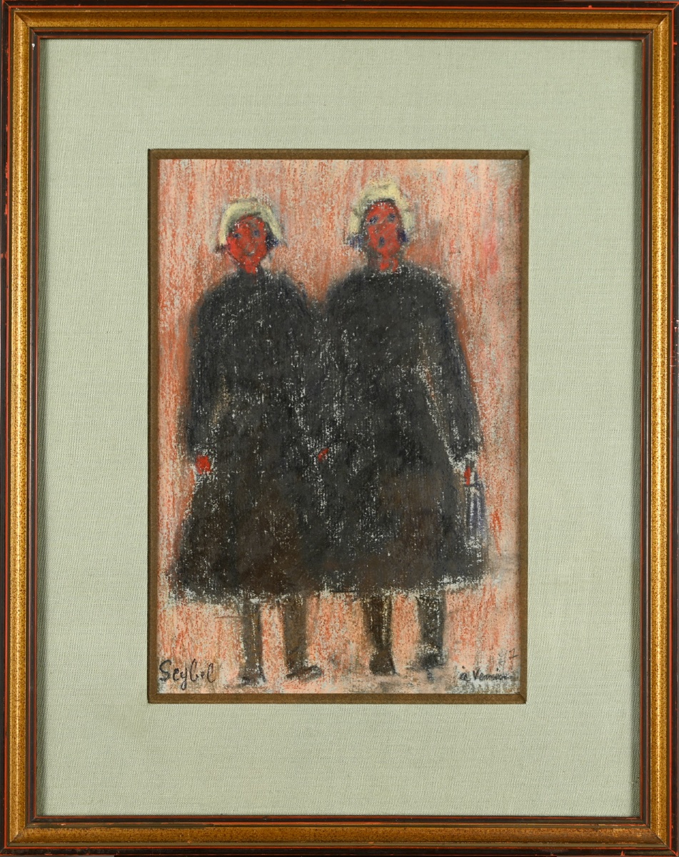 Lyne Seybel (1919-2009) - Two Sisters In Venice-photo-5