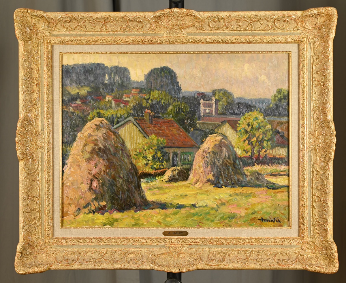 Albert MALET (1905-1986) : Paysage du Cantal-photo-2