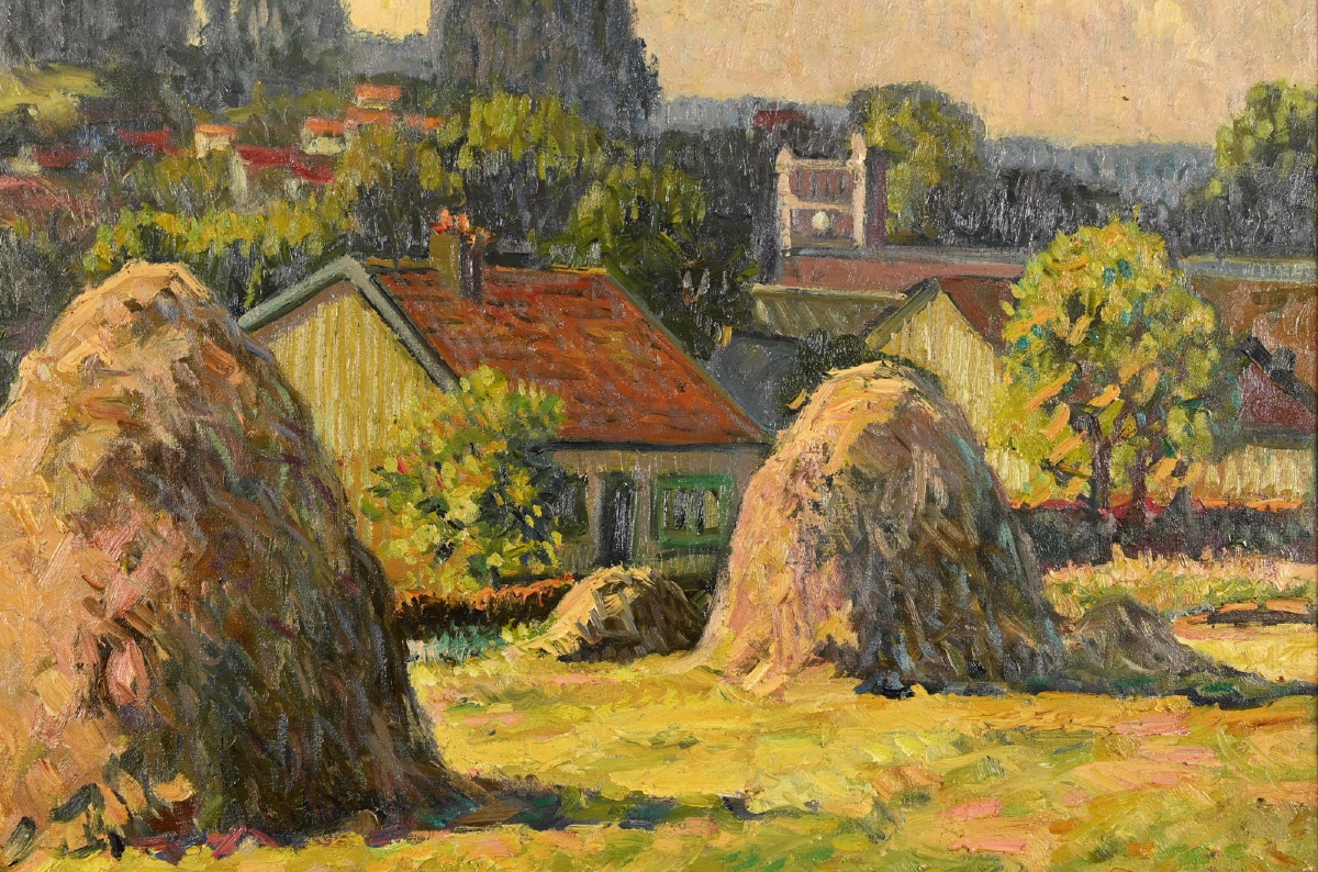 Albert MALET (1905-1986) : Paysage du Cantal-photo-4