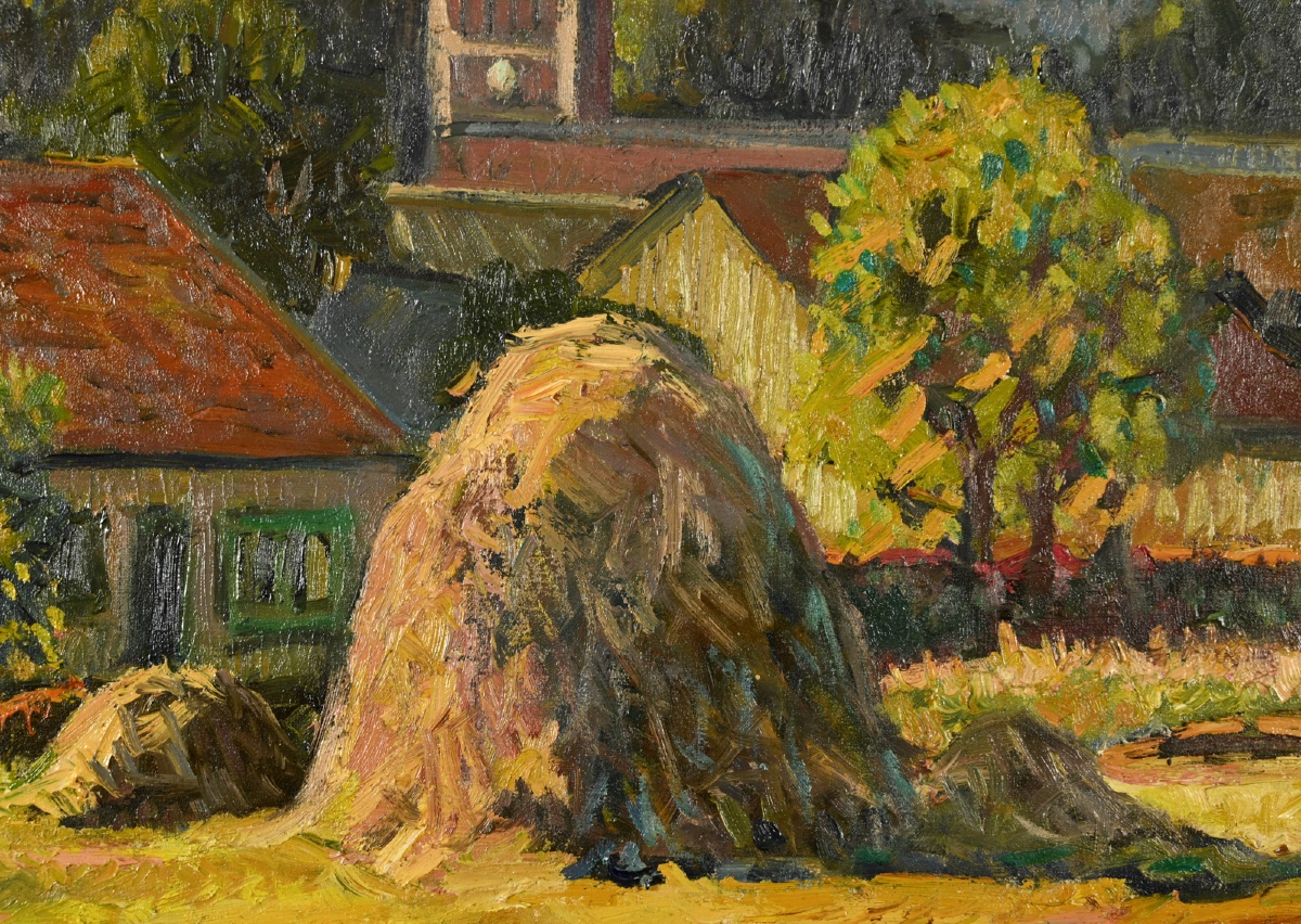 Albert MALET (1905-1986) : Paysage du Cantal-photo-2