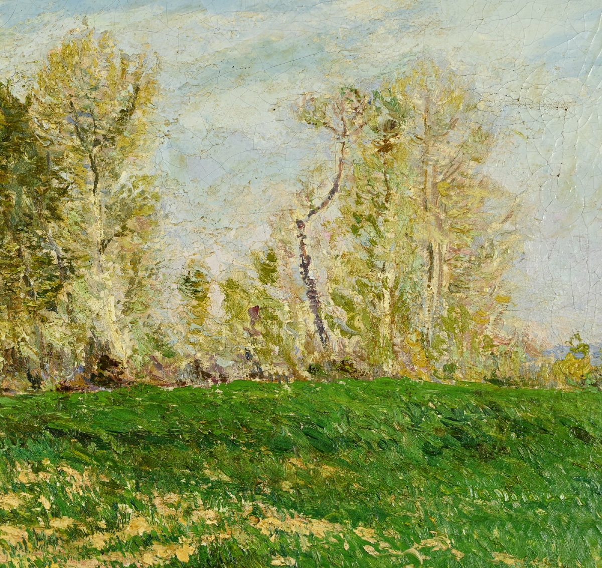 Auguste Louis Roure (1878 - 1936) Spring Landscape-photo-2