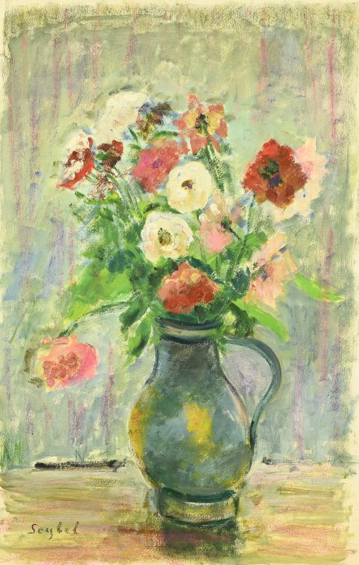 Lyne SEYBEL (1919-2009) : Fleurs-photo-3