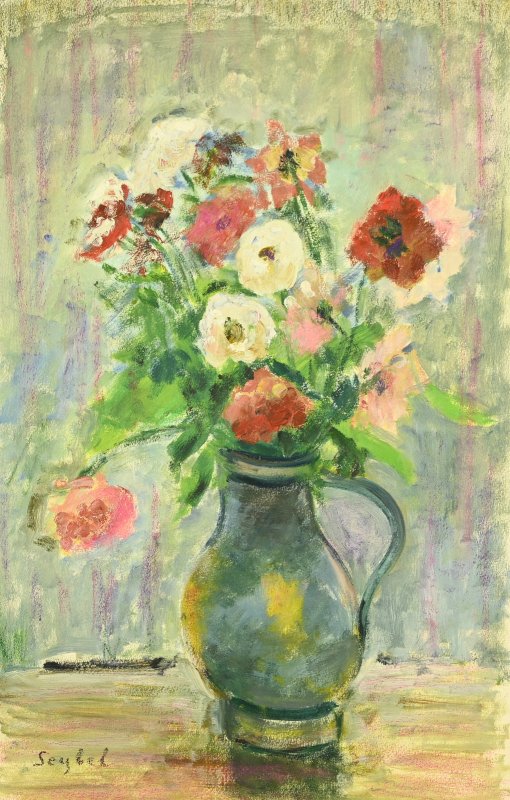Lyne SEYBEL (1919-2009) : Fleurs-photo-4