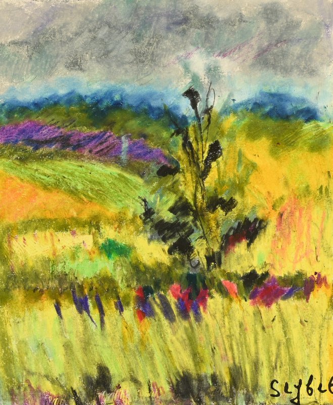 Lyne SEYBEL (1919-2009) : Pendant l'orage-photo-2