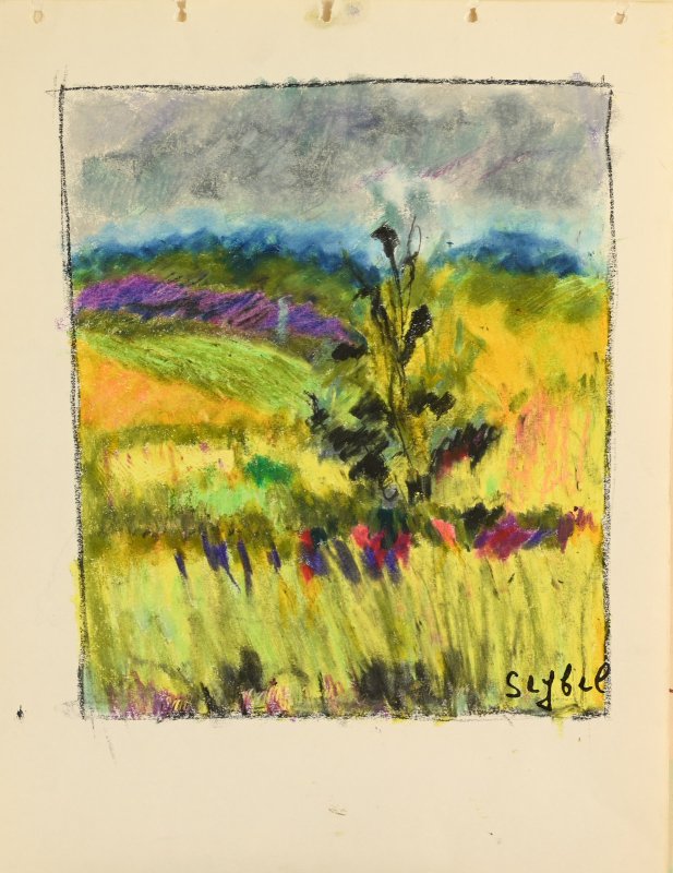 Lyne SEYBEL (1919-2009) : Pendant l'orage-photo-1