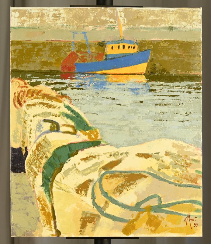 Yves Offret (1946 - 2004) : Yellow And Blue Reflections-photo-2