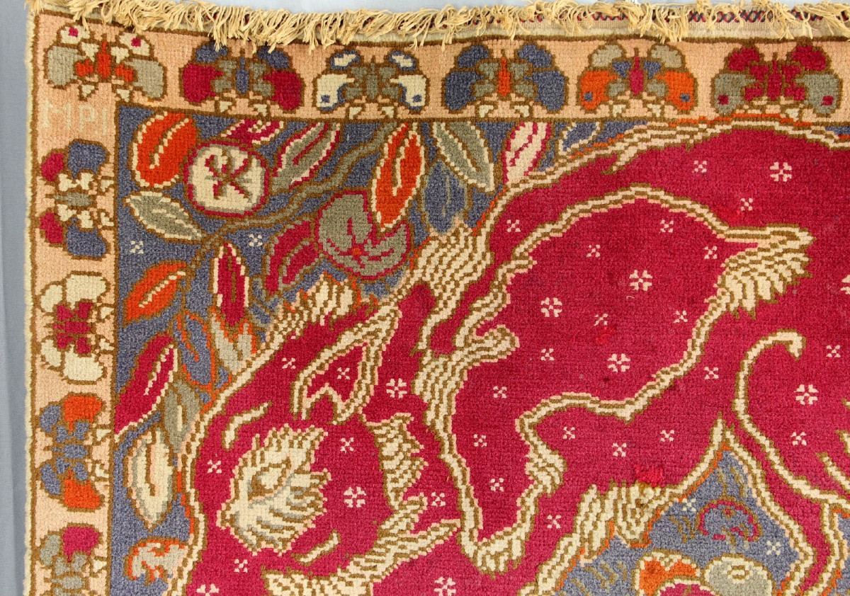 Georges Manzana-pissarro (1871-1961) - Tapestry - Two Warthogs And Frieze-photo-2