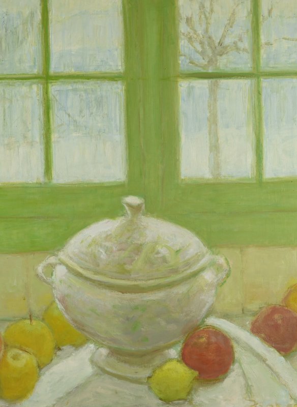 Prokhoroff Ariane (1926-2018) : Still Life At The Window In Winter-photo-3
